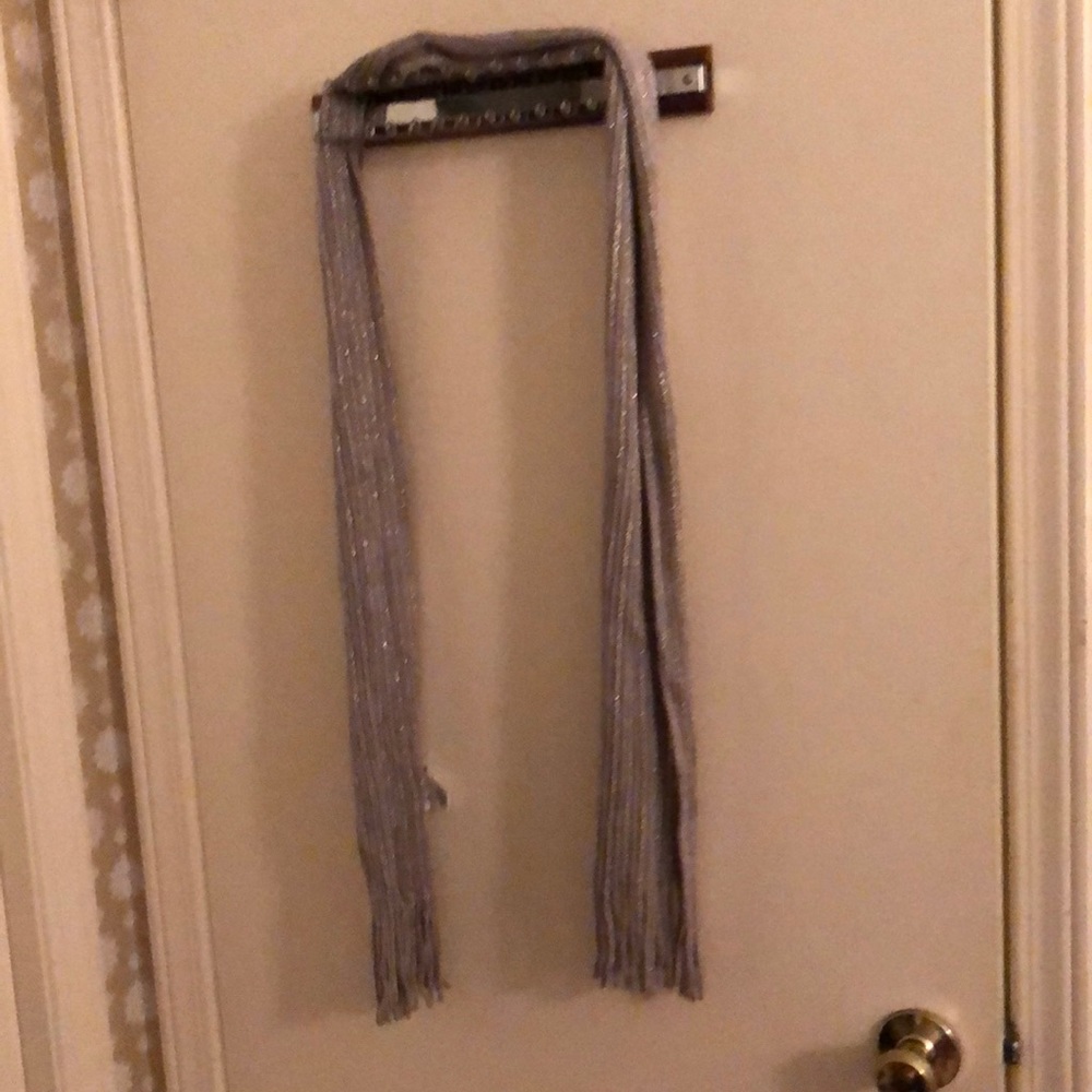 Tan and Silver Scarf